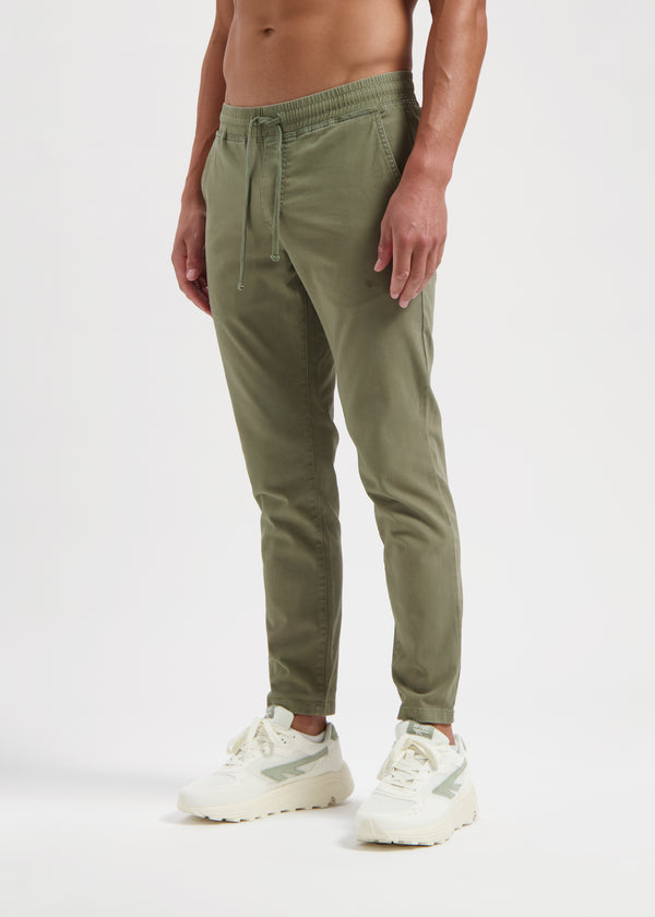 Washed Chino - Army Green