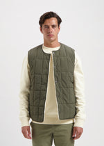 Reversible Teddy Vest - Army Green