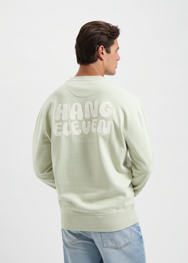 Wavy Crewneck - Mint Green