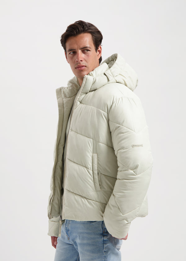 Premium Puffer Jacket - Ecru