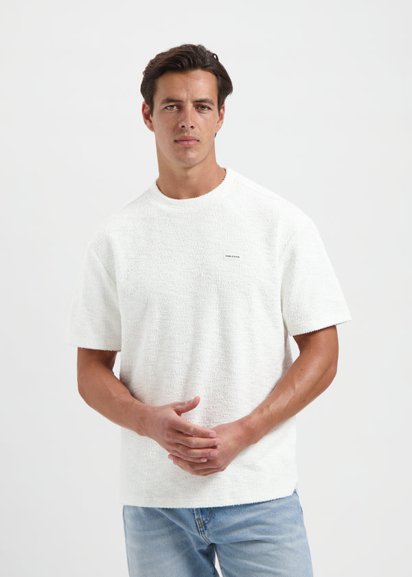 Premium Bouclé Tee - Ecru