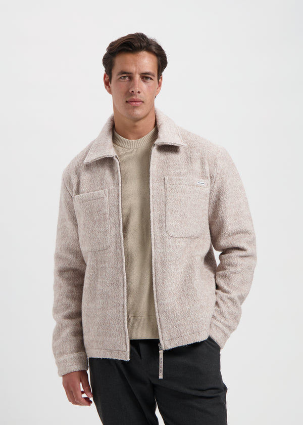 Premium Wool Jacket - Sand