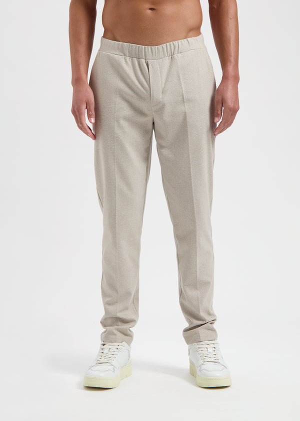 The Clean Trouser - Sand Melange