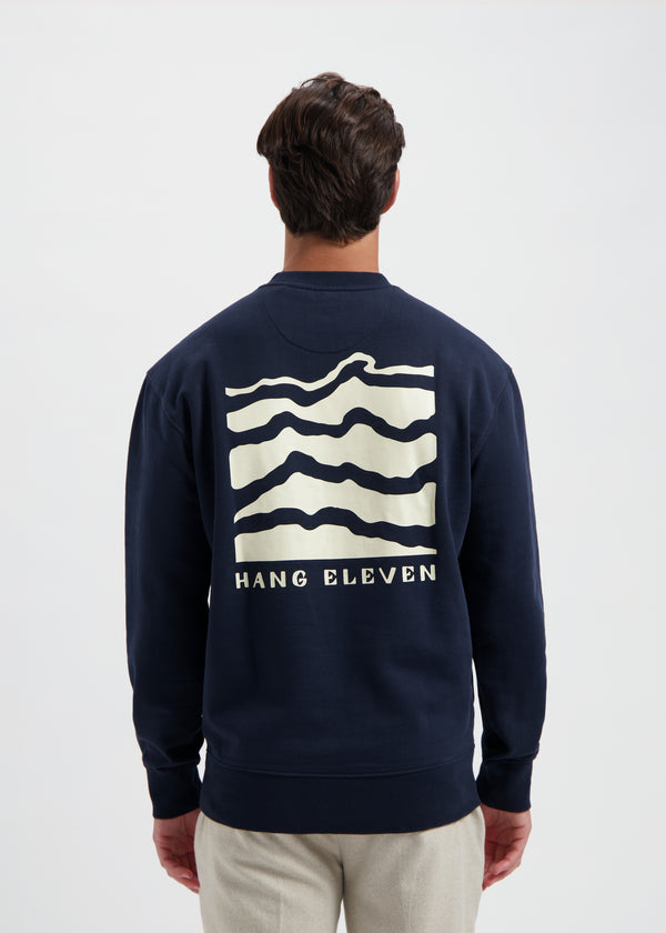 Structure Crewneck - Navy Blue