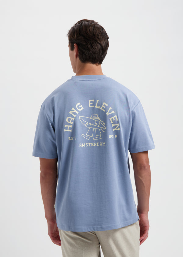 Small Surf Men Tee - Dusty Blue