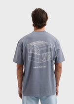 Cube Tee - Stone Grey