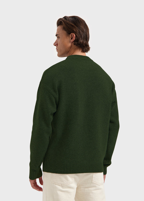 Heavy Knit Crewneck - Dark Green