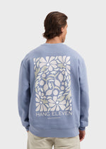 Flower Crewneck - Slate Blue