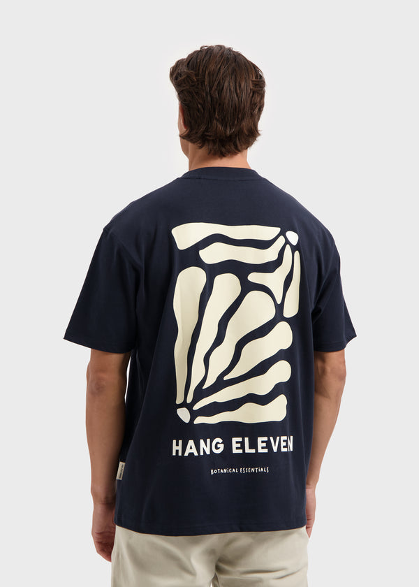 Botanical Tee - Navy Blue