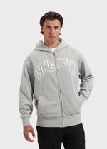 HNGLVN Hooded Zip - Grey Melee