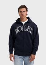 HNGLVN Hooded Zip - Navy Blue