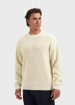 Heavy Waffle Crewneck - Sand