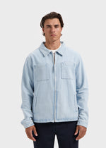 Denim Zip Jacket - Light Blue