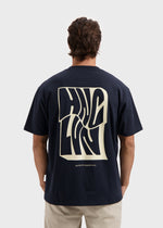 Swirl Tee - Navy Blue