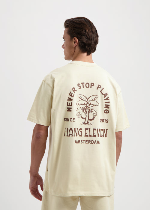 Palm Relaxed Tee - Sand