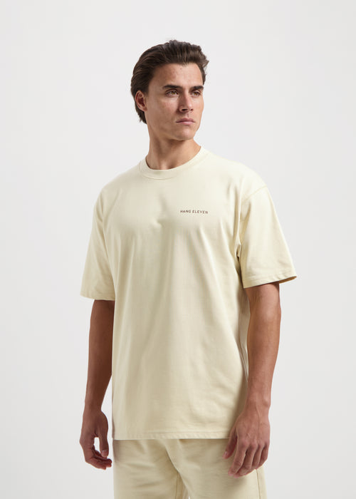 Palm Relaxed Tee - Sand