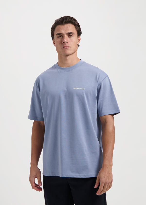 Eleven Surf Tee - Dusty Blue