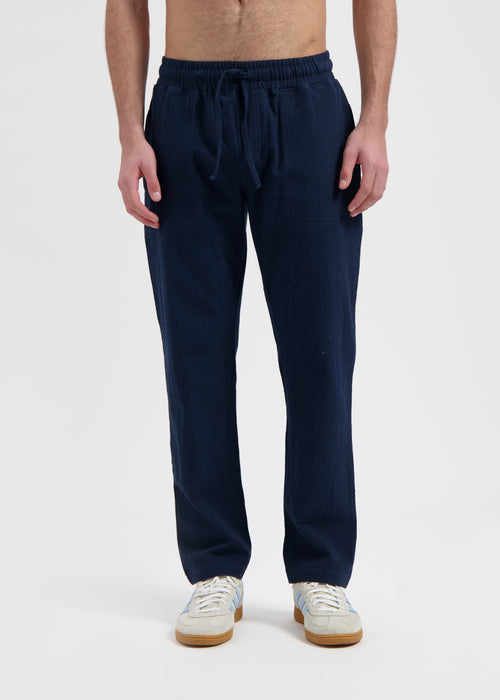 Structure Pants - Navy Blue