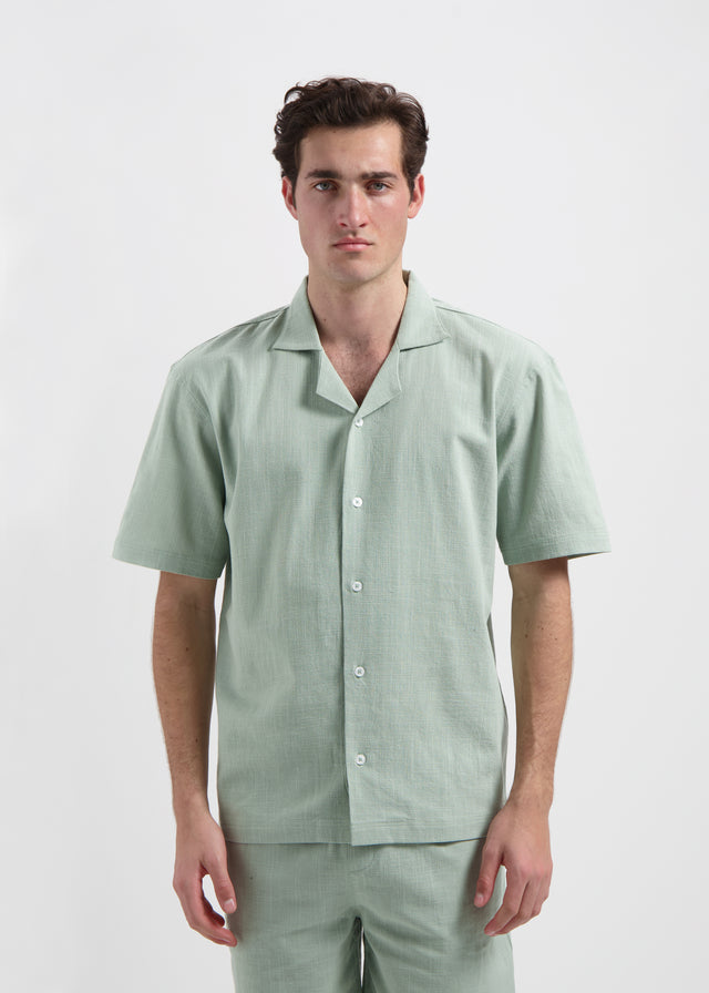 Uni Slub Shirt – Salbeigrün