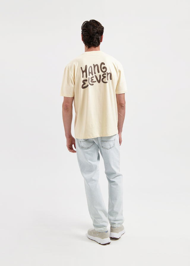 Marken-T-Shirt – Sand