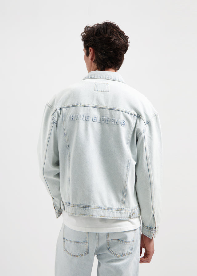 Premium-Jeansjacke – Hellblau