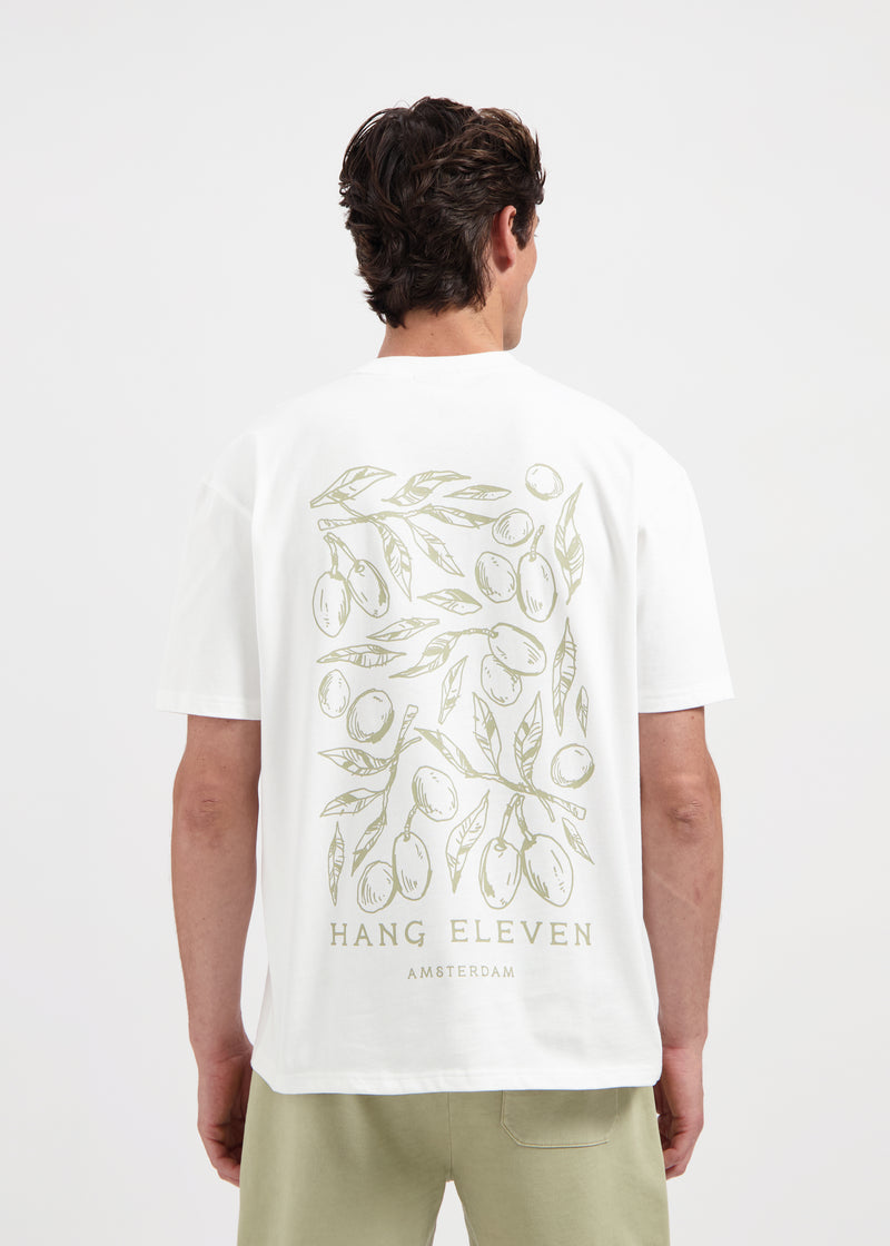 Olivgrünes T-Shirt – Off-White