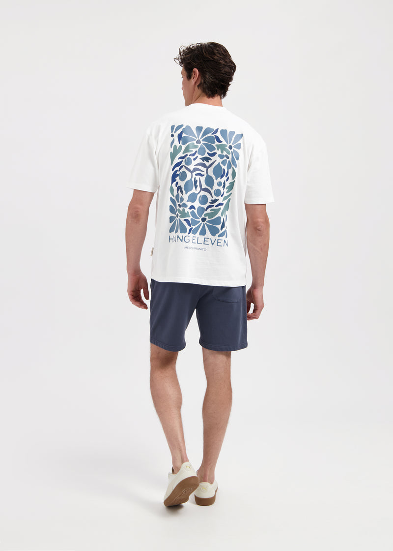 Blumen-T-Shirt – Weiß