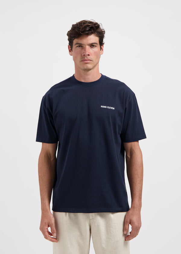 Botanical Tee - Navy