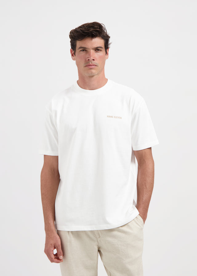 Linear Palm Tee - Off White