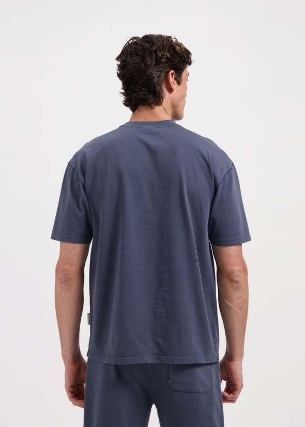Washed Essential Tee - Ombre Blue
