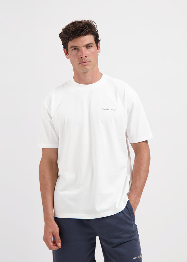 Blumen-T-Shirt – Weiß