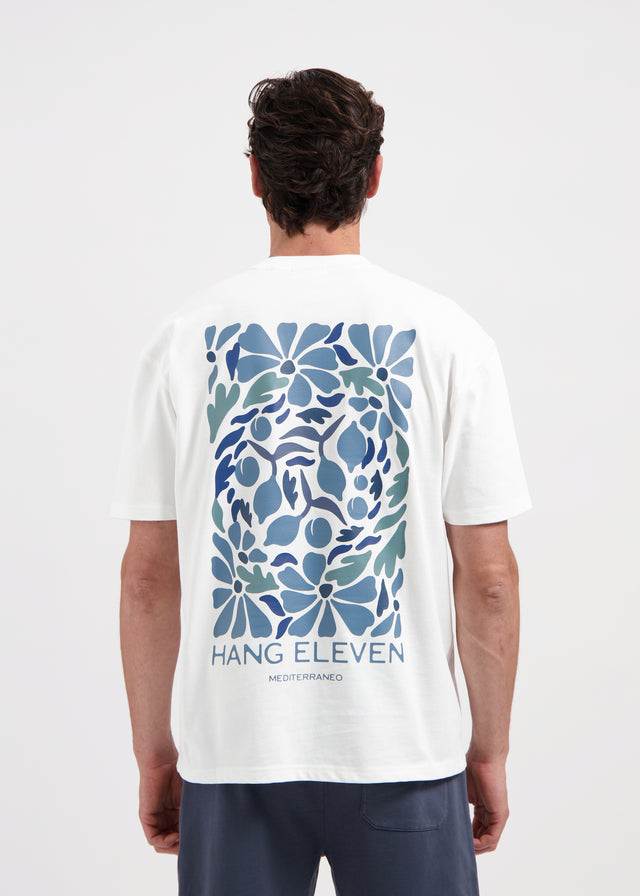 Blumen-T-Shirt – Weiß