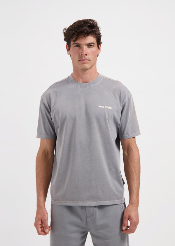 Washed Sunburn tee - Stone Grey