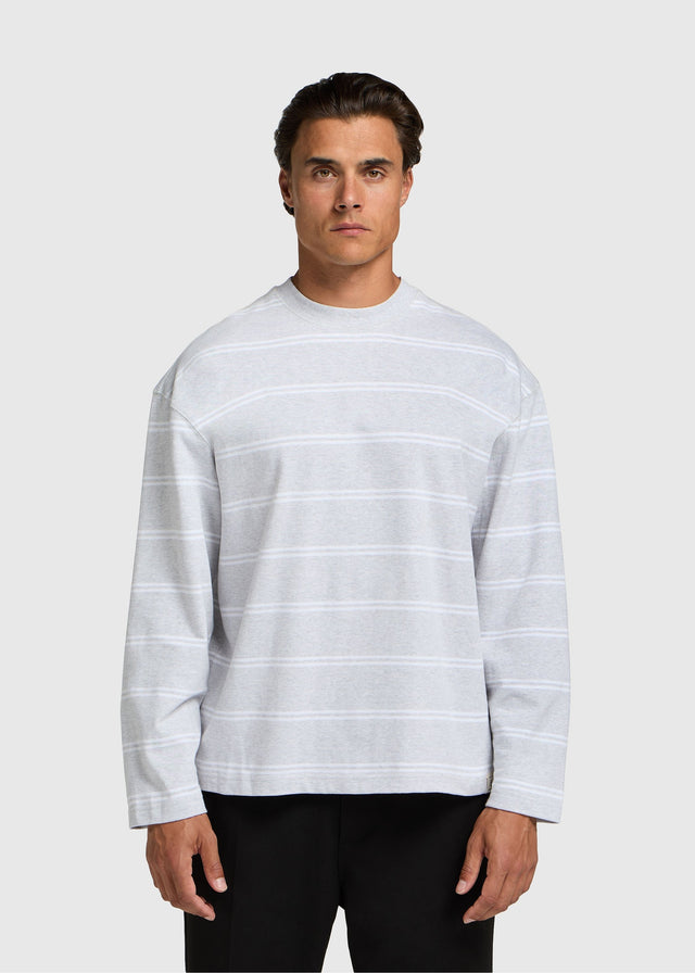 Stripe Longsleeve - White Melange