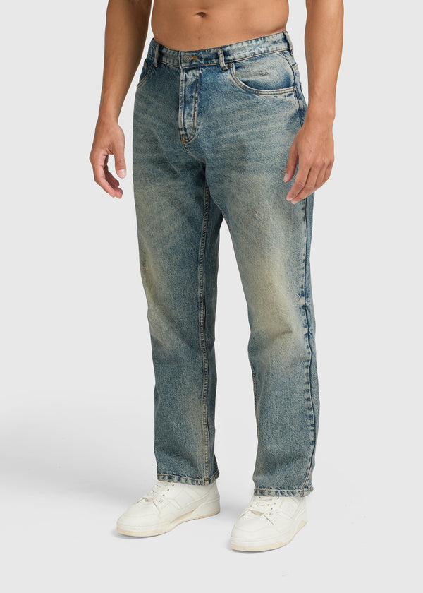 The Premium Straight Jeans - Pepper Blue