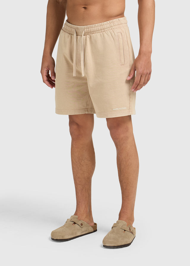 Gewaschene Essential Sweatshorts – Rost