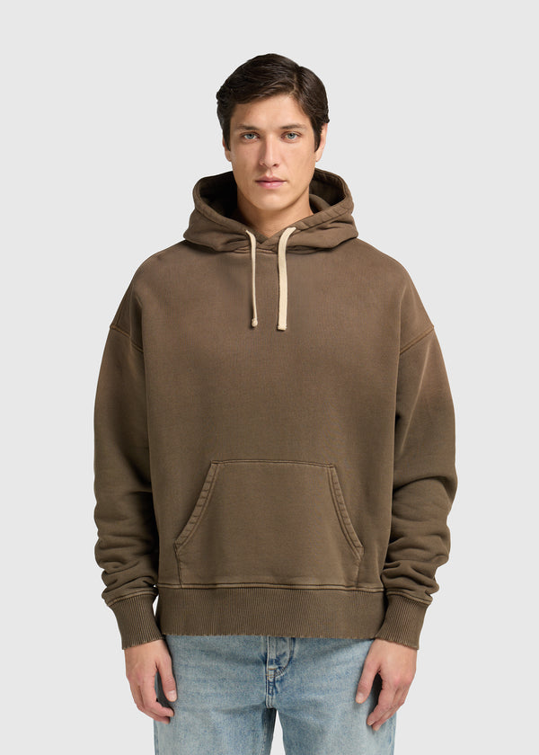 Heavy Dipped Hoodie - Brown