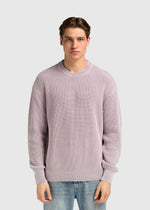 Washed Knit Crewneck - Lilac
