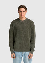 Washed Knit Crewneck - Chimera Green