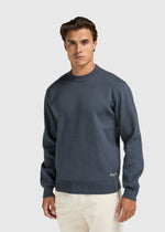 Compact Knit Crewneck - Navy Blue