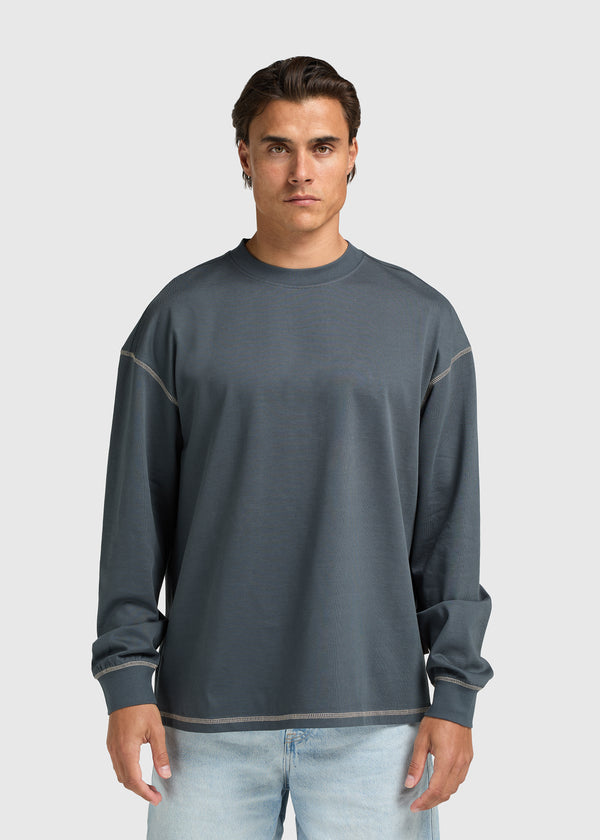 Contrast Longsleeve - Ombre Blue