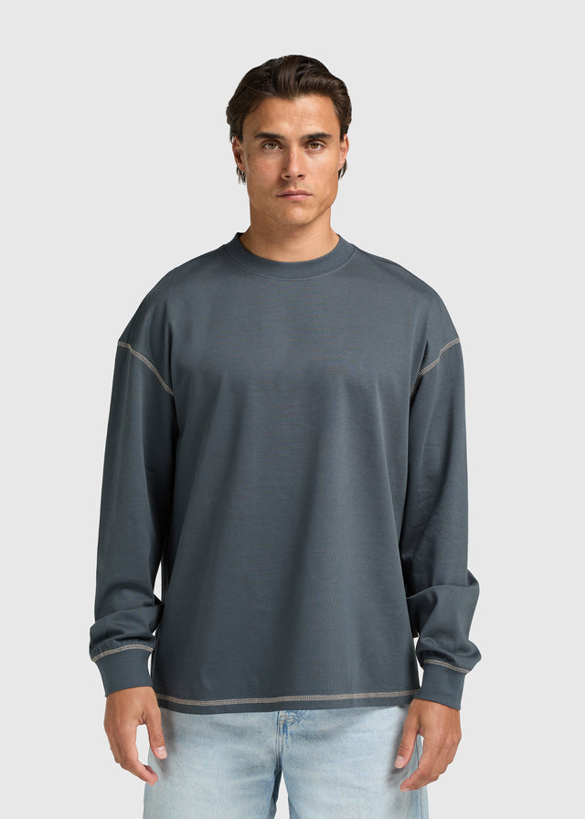Contrast Longsleeve - Ombre Blue