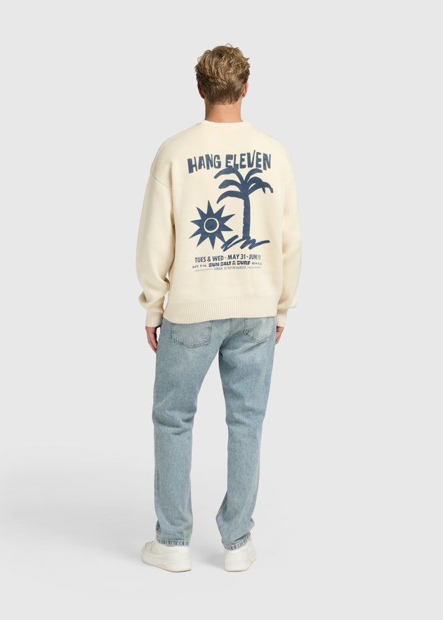 Pull ras du cou Paradise Knit - Sable