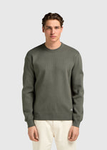 Compact Knit Crewneck - Chimera Green