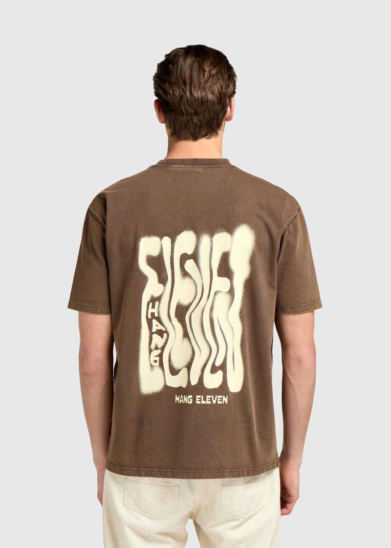 Spray Tee - Washed Brown