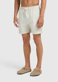 Stripe Seersucker Swim Short - White Sand