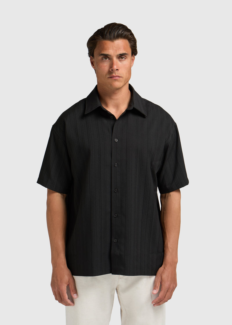 Jacquard Summer shirt - Black