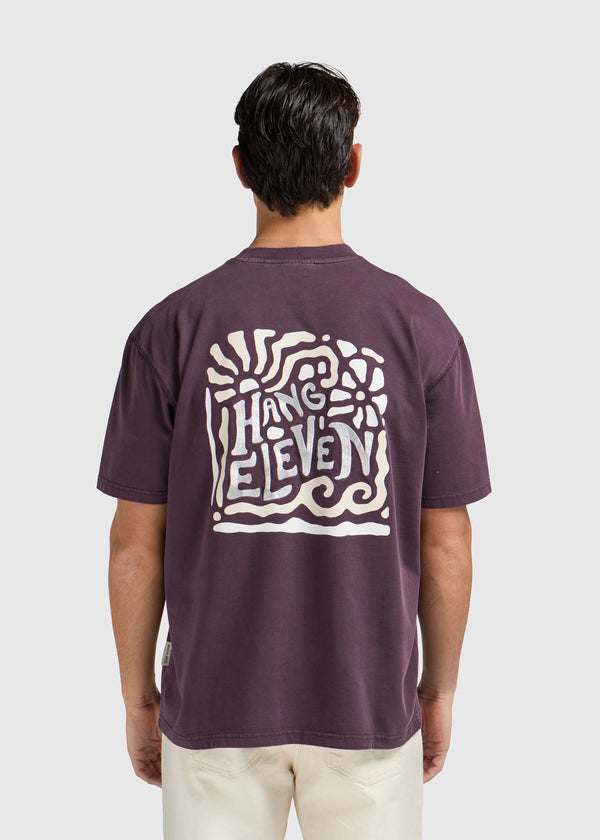 Wild Botanics Tee - Bordeaux Red