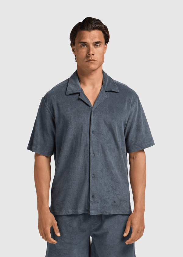 Toweling Shirt - Navy