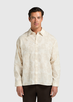 Jacquard Flower Shirt - Sand